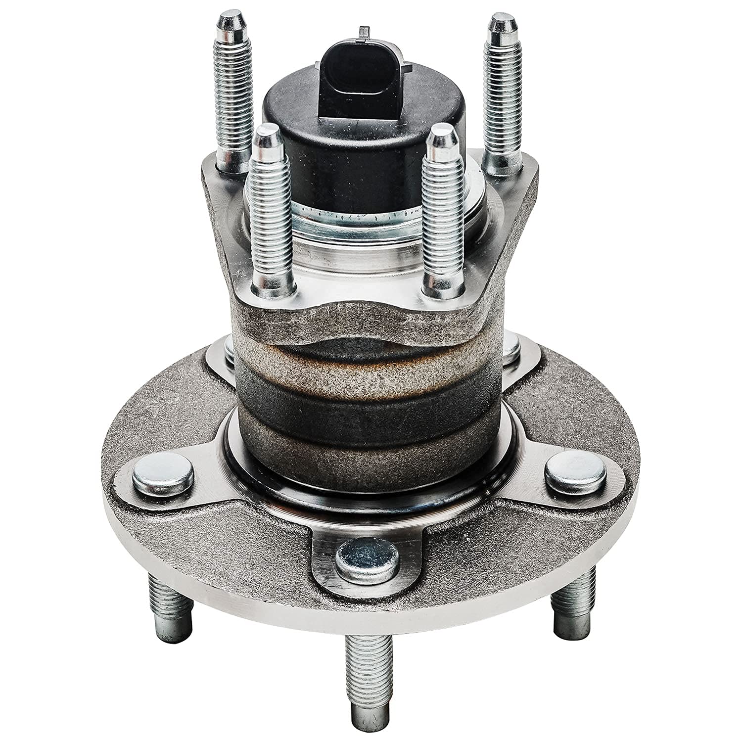 Detroit Axle - Pair Rear Wheel Hub and Bearing Assembly for Chevy Cobalt 2005-2010, HHR 2006-2011, Pontiac G5 2007-2010, Pursuit 2005-2006, Saturn Ion 2004-2007 5 Lugs w/ABS