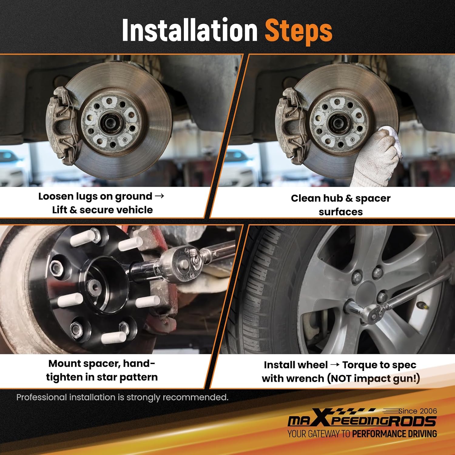 maXpeedingrods 2 Inch 6x5.5 Hubcentric Wheel Spacers for Chevy Silverado Sierra 1500, 6x139.7mm M14x1.5 Studs 78.1mm Hub Bore with Lip Forged Spacer for Tahoe, Suburban, Yukon 6 Lug