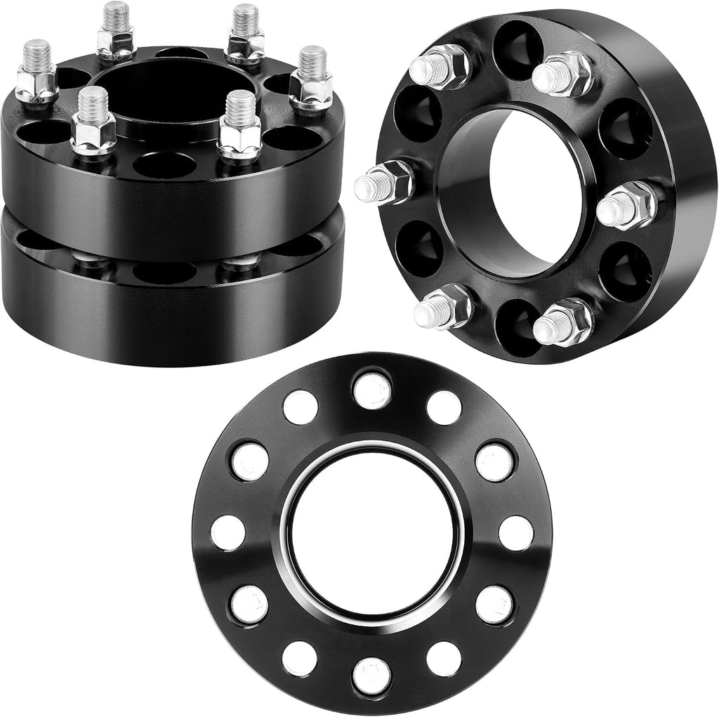 YIZBAP 4PCS 6x135 to 6x5.5 Wheel Adapters for Sliverado 1500 Wheels on F150 Vehicle, 1.5 inch 6x135mm to 6x139.7mm Wheel Adapters 78.1mm Hub Centric and 87.1mm Hub Bore with M14x1.5 Studs
