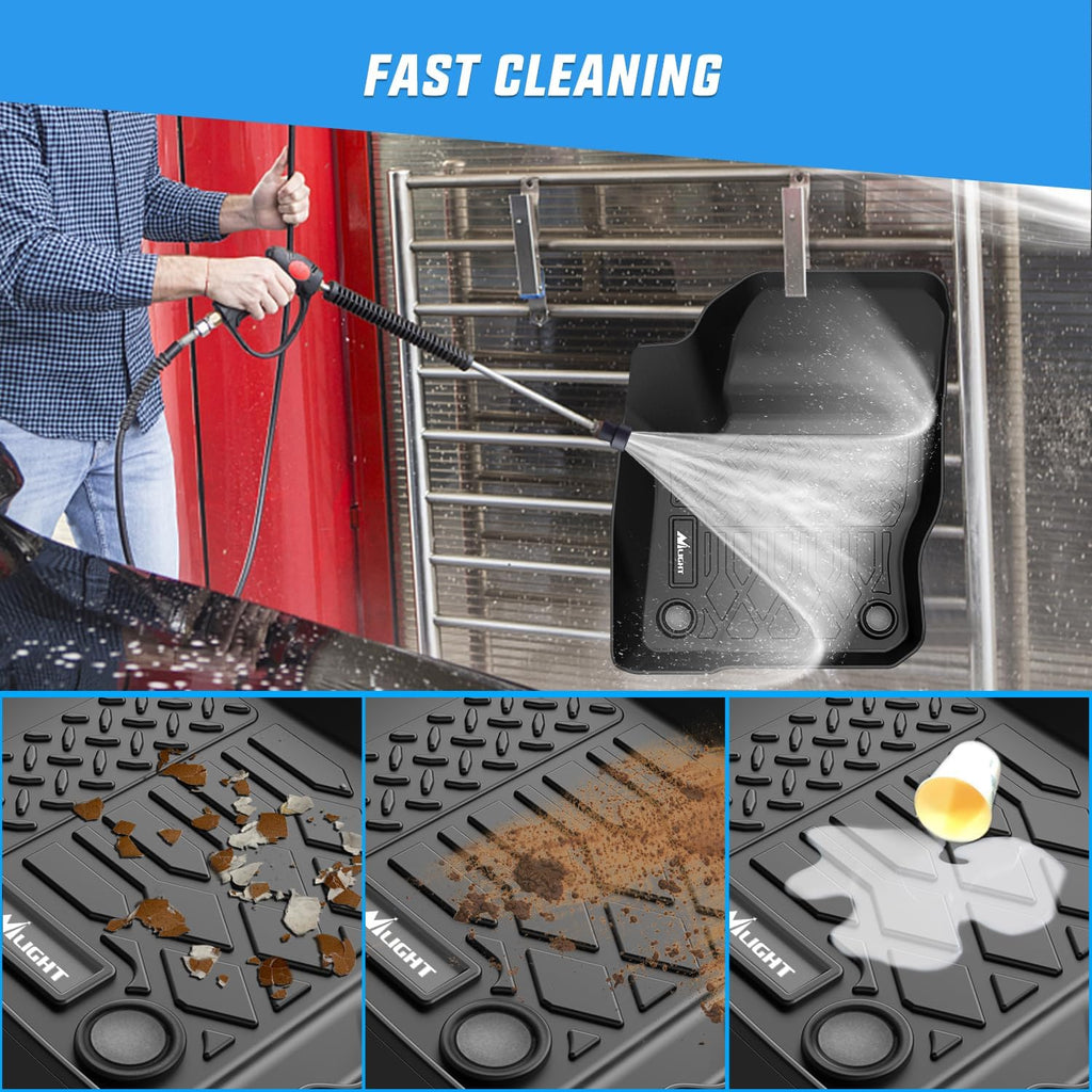 Nilight TPE Floor Mats for Ford Focus Hatchback Gasoline (No Subwoofer) 2012 2013 2014 2015 2016 2017 2018, All Weather Custom Fit Heavy Duty Floor Liners