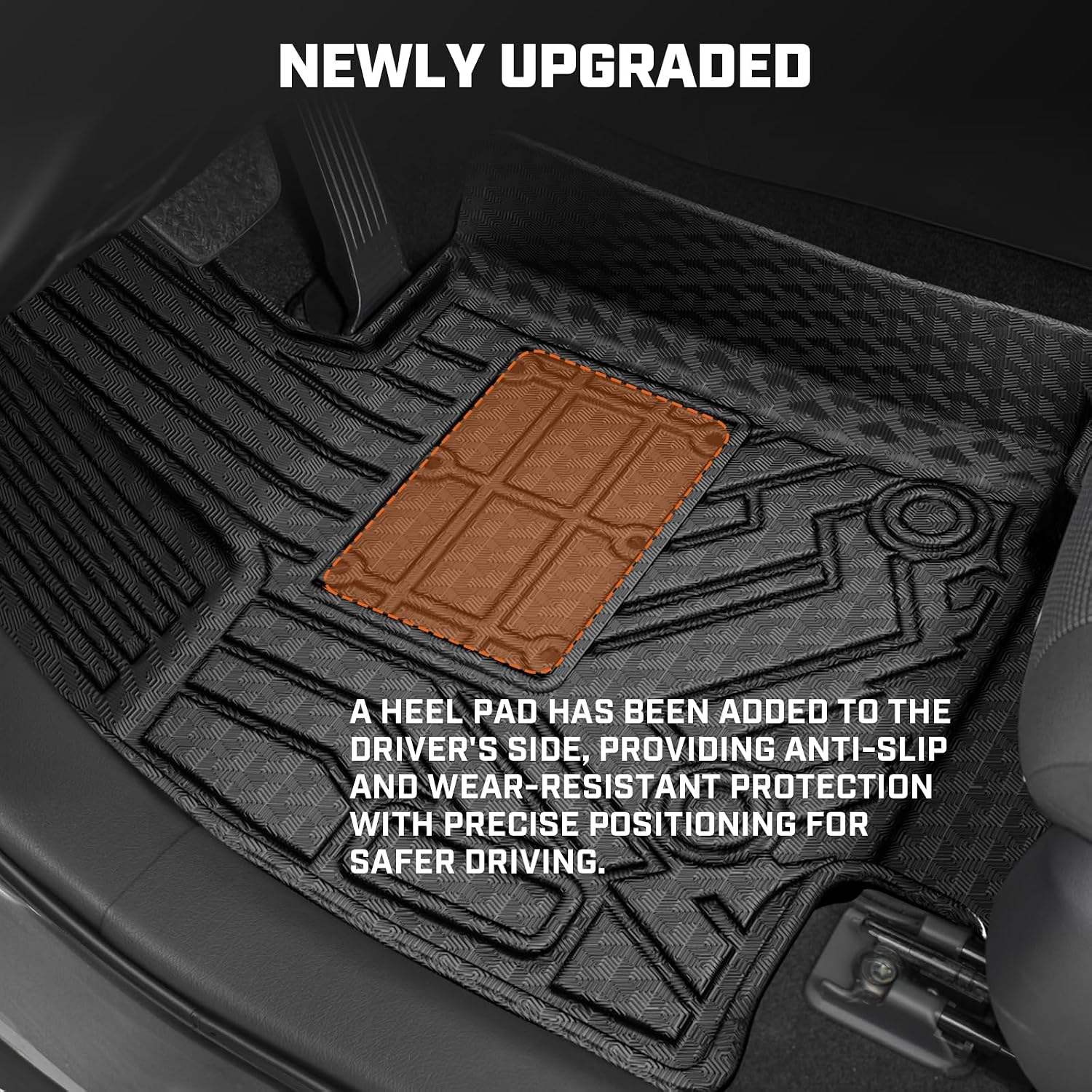 Mixsuper Floor Mat & Cargo Liner for Toyota RAV4 Hybrid 2026 (Not for Limited with Subwoofer),All Weather TPE Rubber Floor Liners Protection for RAV4 Accessories,Full Set Anti-Slip Car Mats,Black