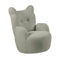 ECR4Kids Teddy Bear Sherpa Toddler Chair, 14in Seat Height, Kids Furniture, Dark Sage