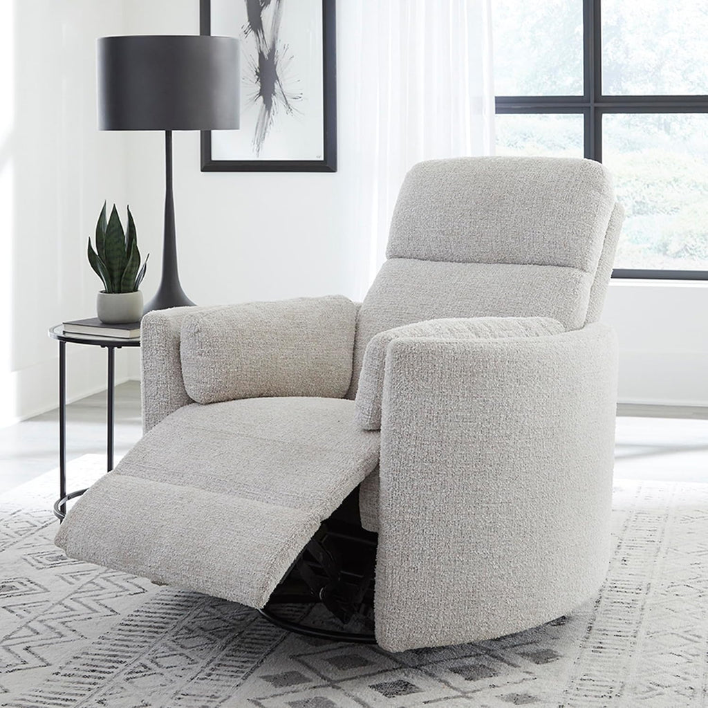 Parker Living Radius - Angora Linen Manual Swivel Recliner Two Pack