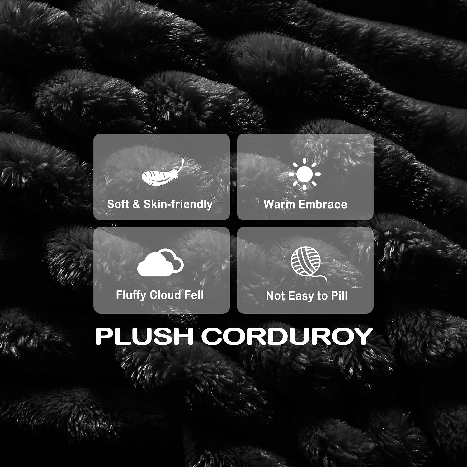 78.7'' Boneless Couches Queen, Corduroy Futon Sofa Bed, Modern Floor Couch, Cloud Convertible Sleeper Sofa Daybed, Comfy Loveseat, 3 Pillows, for Small Spaces, Living Room, Apartment, Black