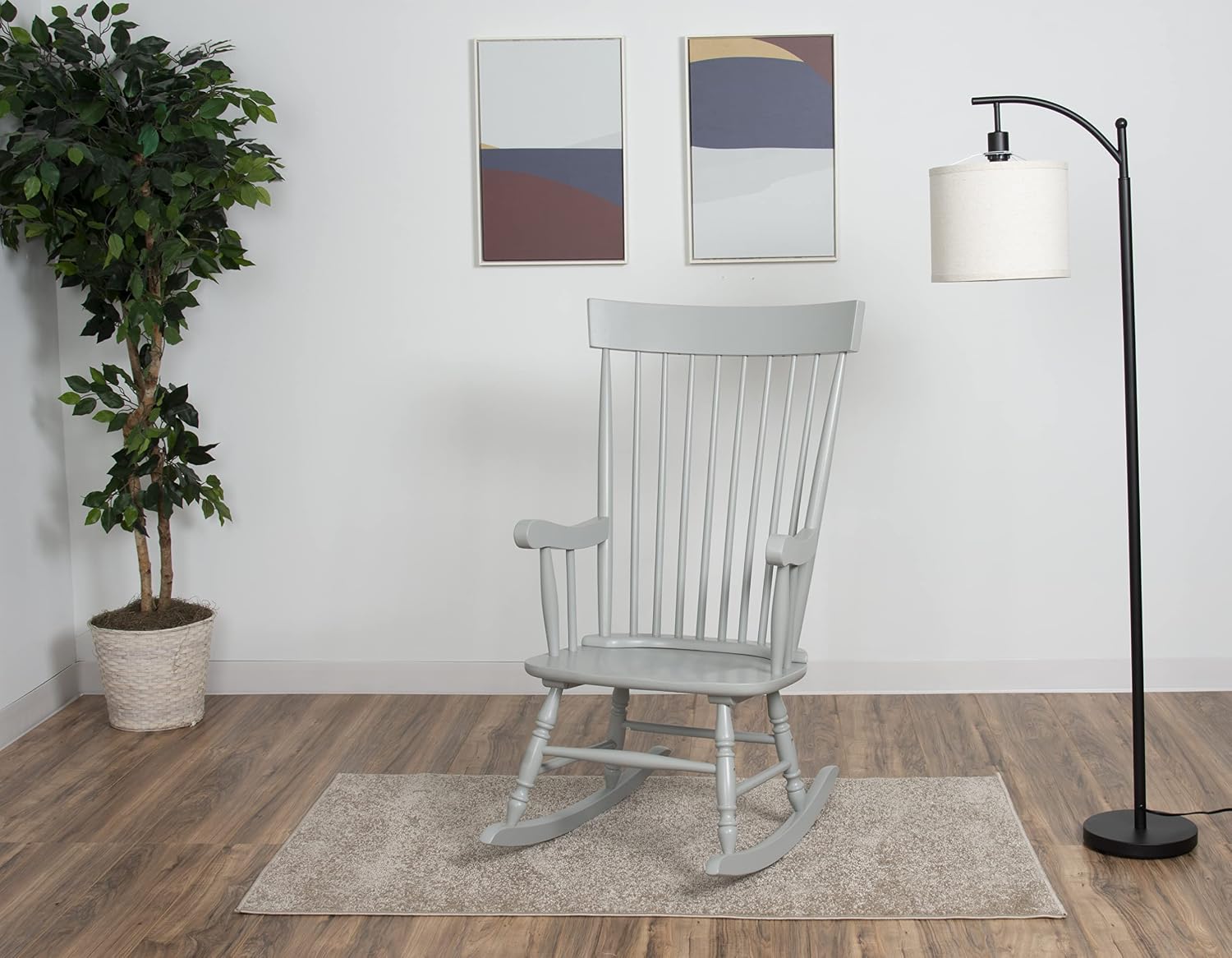 Gift Mark Adult Rocking Chair, Grey