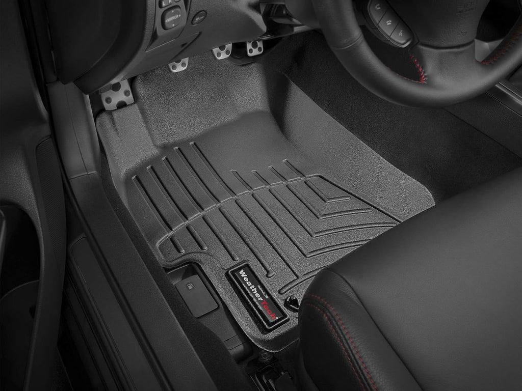 WeatherTech Custom Fit FloorLiners for Subaru Impreza, Impreza WRX, Impreza WRX STi - 1st Row (441661), Black