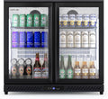 COTLIN 36 Inch Back Bar Cooler, Under Counter Beverage Refrigerator with LOW-E Glass, Free Standing Beverage Fridge, Adjustable Shelves, Drink Fridge for Beer, Wine, Soda, ETL and NSF Approved