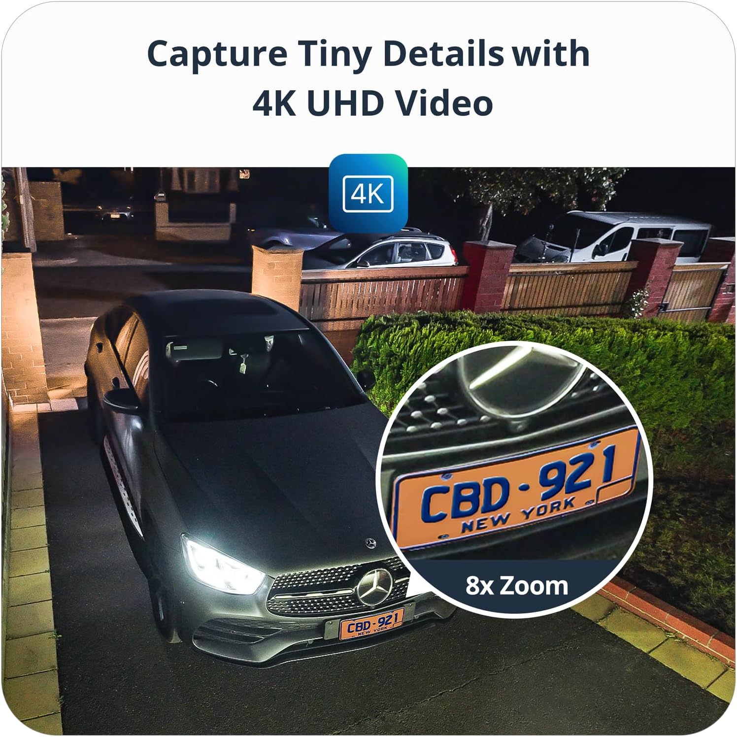4K Security Cameras Wireless Outdoor/Indoor, Battery Cameras for Home Security, No Monthly Fees, 32G Local Storage, Advanced AI, Color Night Vision, 2-Way Audio, Waterproof, 2.4Ghz WiFi