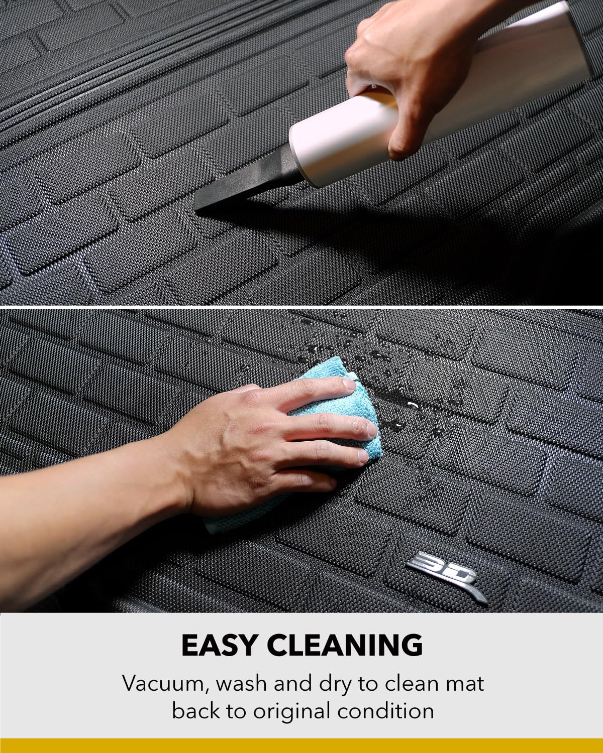 3D MAXpider Custom Fit Kagu Cargo Liner (Black) Compatible with Dodge Durango 2011-2026 - Cargo Liner