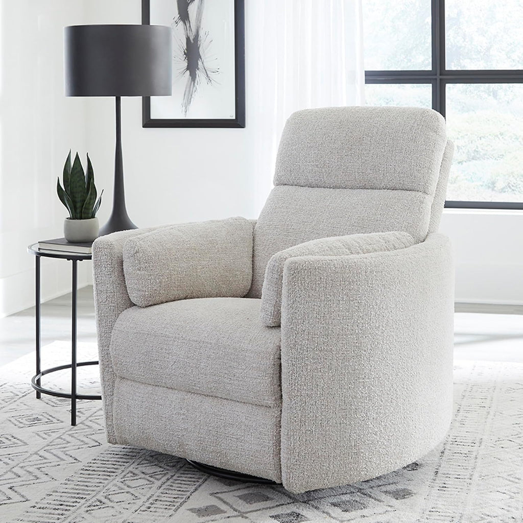 Parker Living Radius - Angora Linen Manual Swivel Recliner Two Pack