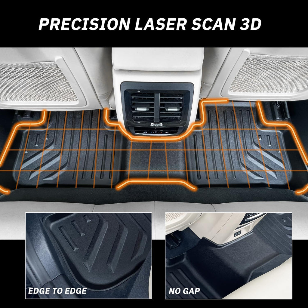 Premium MAXPRO Jeep Gladiator Accessories Car Mats Full Set 2020-2026 with Tool Box, Custom TPE Automotive Floor Mats Alternative to Rubber Floor Mats for Car, Truck Car Floor Liners Jeep Floor Mats