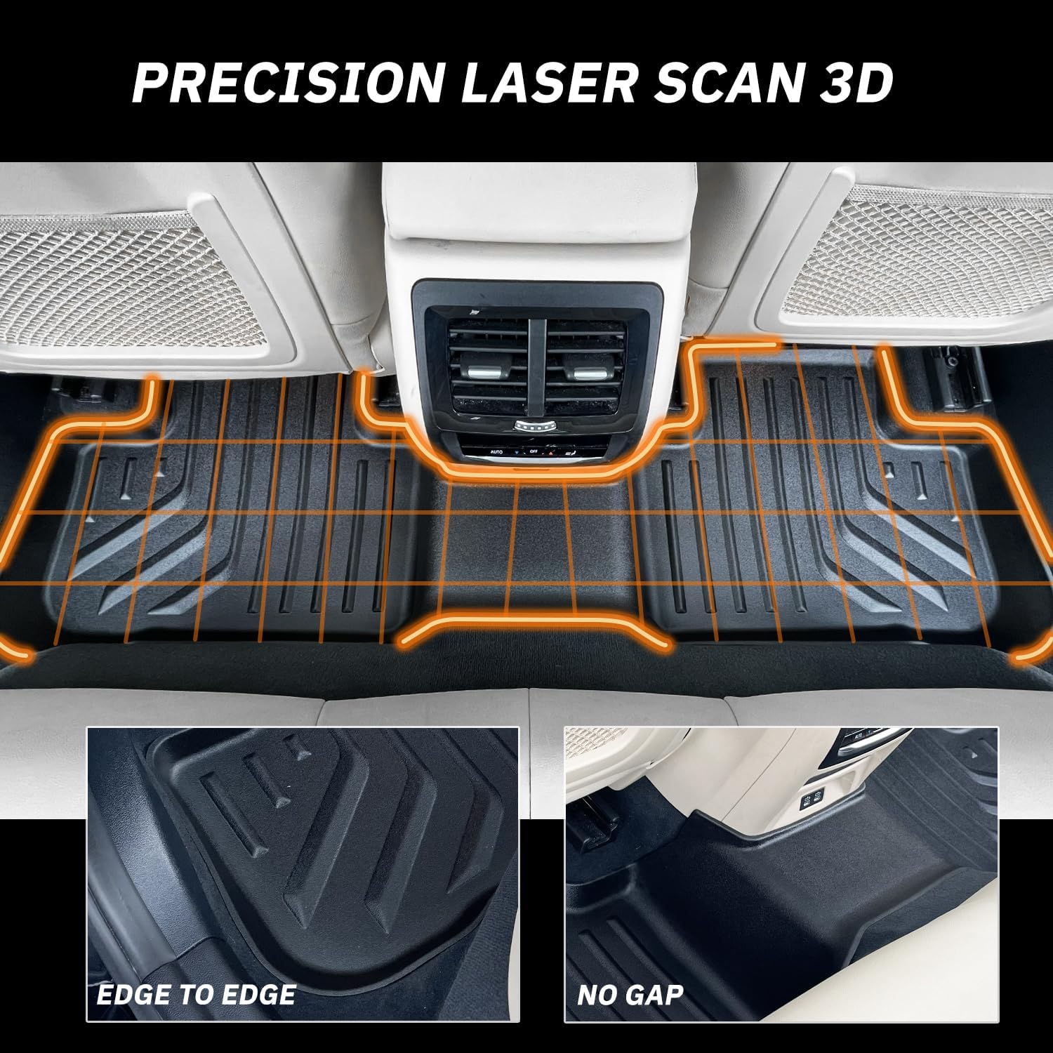 Premium MAXPRO Jeep Gladiator Accessories Car Mats Full Set 2020-2026 with Tool Box, Custom TPE Automotive Floor Mats Alternative to Rubber Floor Mats for Car, Truck Car Floor Liners Jeep Floor Mats