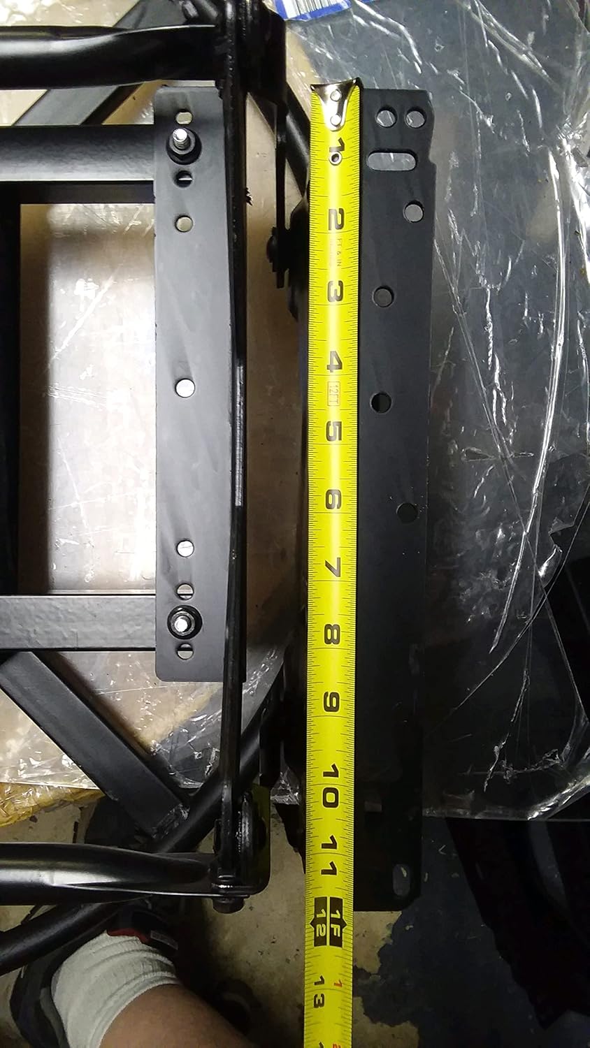 Replacement Glider Swivel Mechanism with Ring Base | 24.50' is Outside to Outside Inside is 21 1/4' | Black Metal Finish