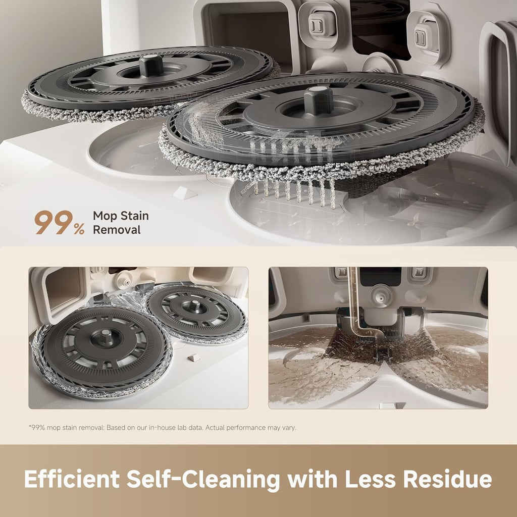 DREAME L40 Ultra Gen 2 Robot Vacuum Cleaner (White) and Automatic Cleaning Solution Dispenser Module