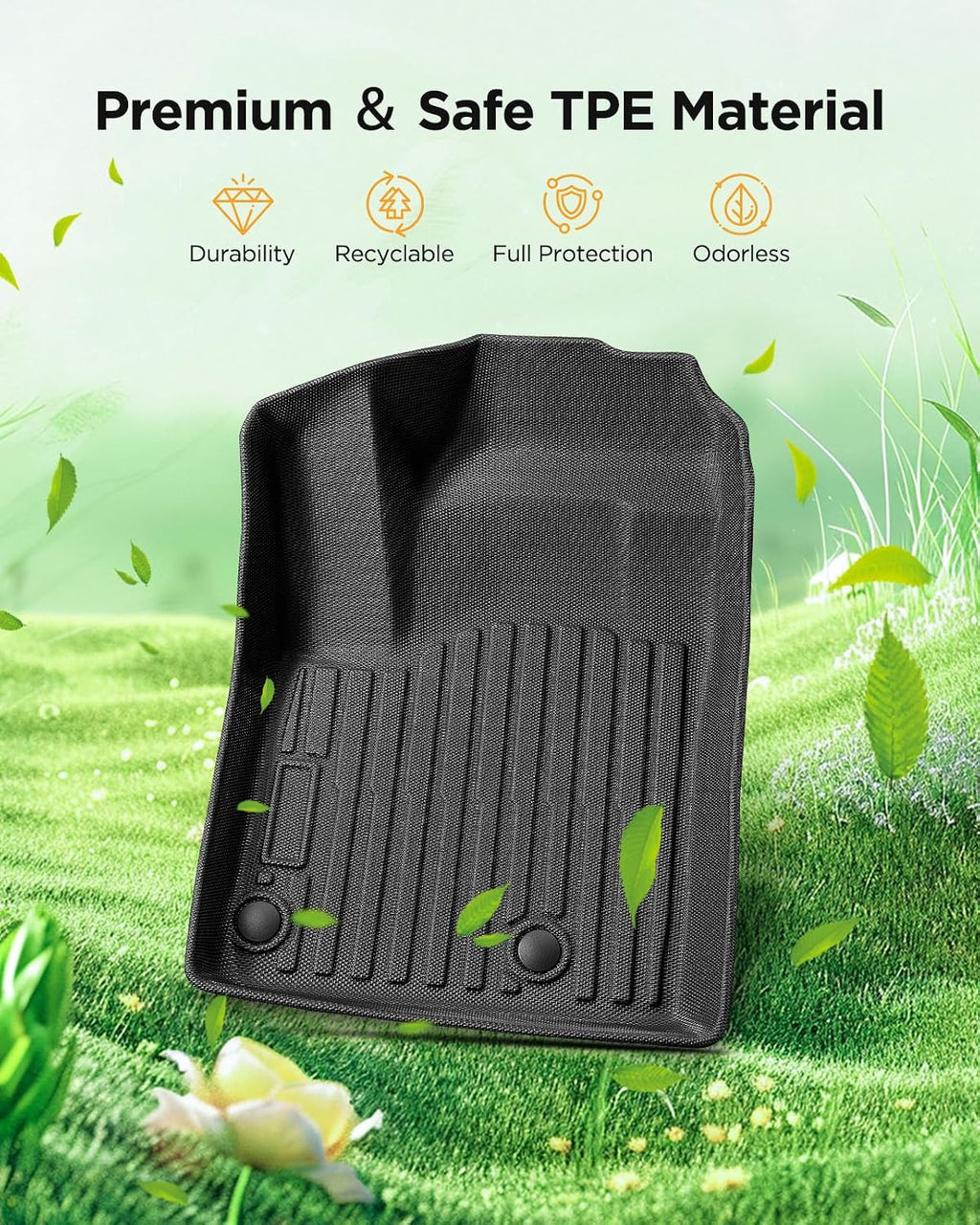 for Mitsubishi Outlander 2022-2025 2026 Floor Mats Cargo Liner (Not Fit PHEV ＆ Sport Models) Trunk Carpet All Weather Heavy Duty TPE Rubber Waterproof Tech Mats for Mitsubishi Outlander 2023 2024