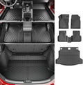 powoq Floor Mats Compatible with 2022-2026 Honda Civic Hatchback Cargo Mat Floor Liner Back Seat Protector TPE Replacement for 2022 2023 2024 2025 2026 Honda Civic Accessories (Trunk Mat+Floor mats)