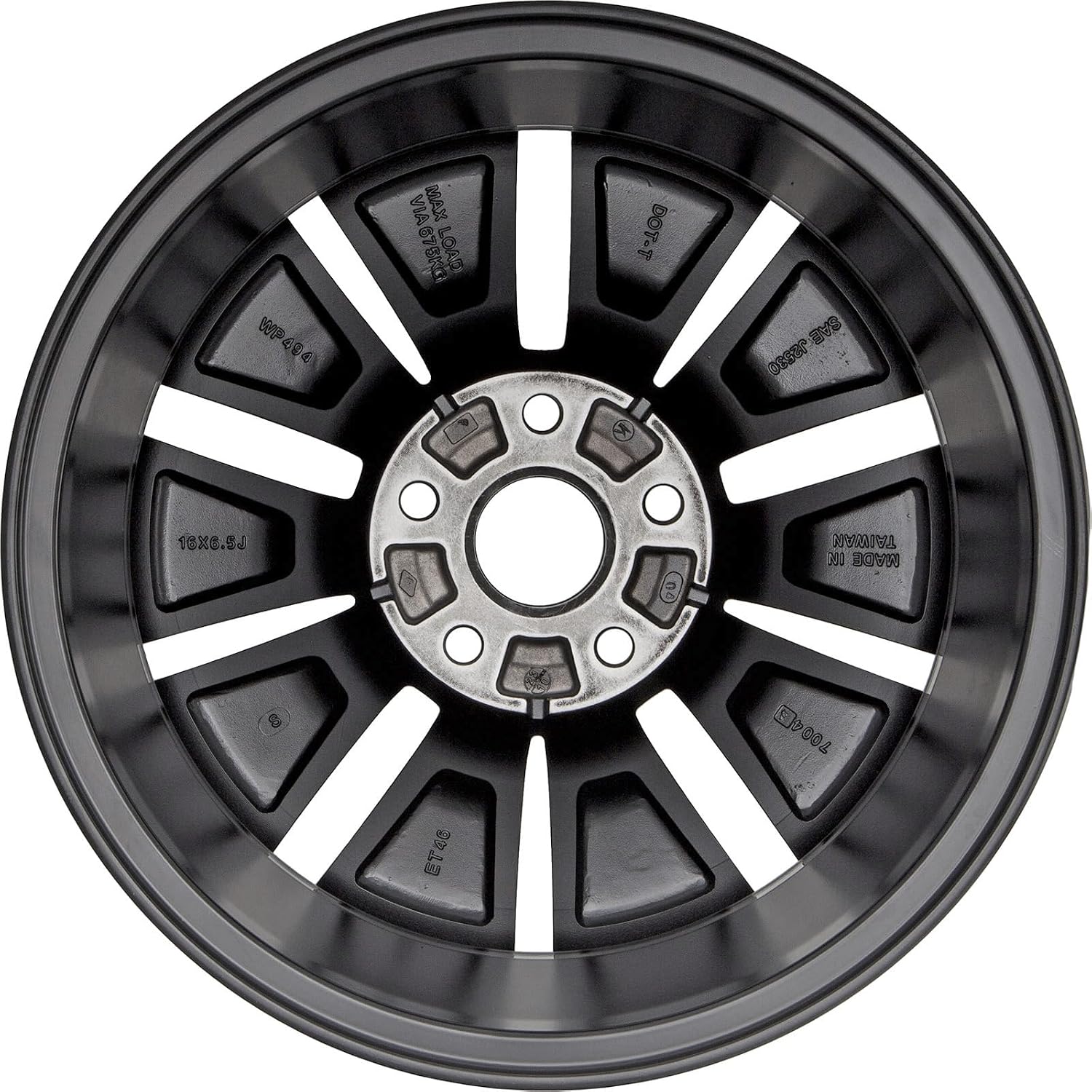 16x6.5 Black Alloy Wheel Rim for Volkswagen Jetta 2019-21