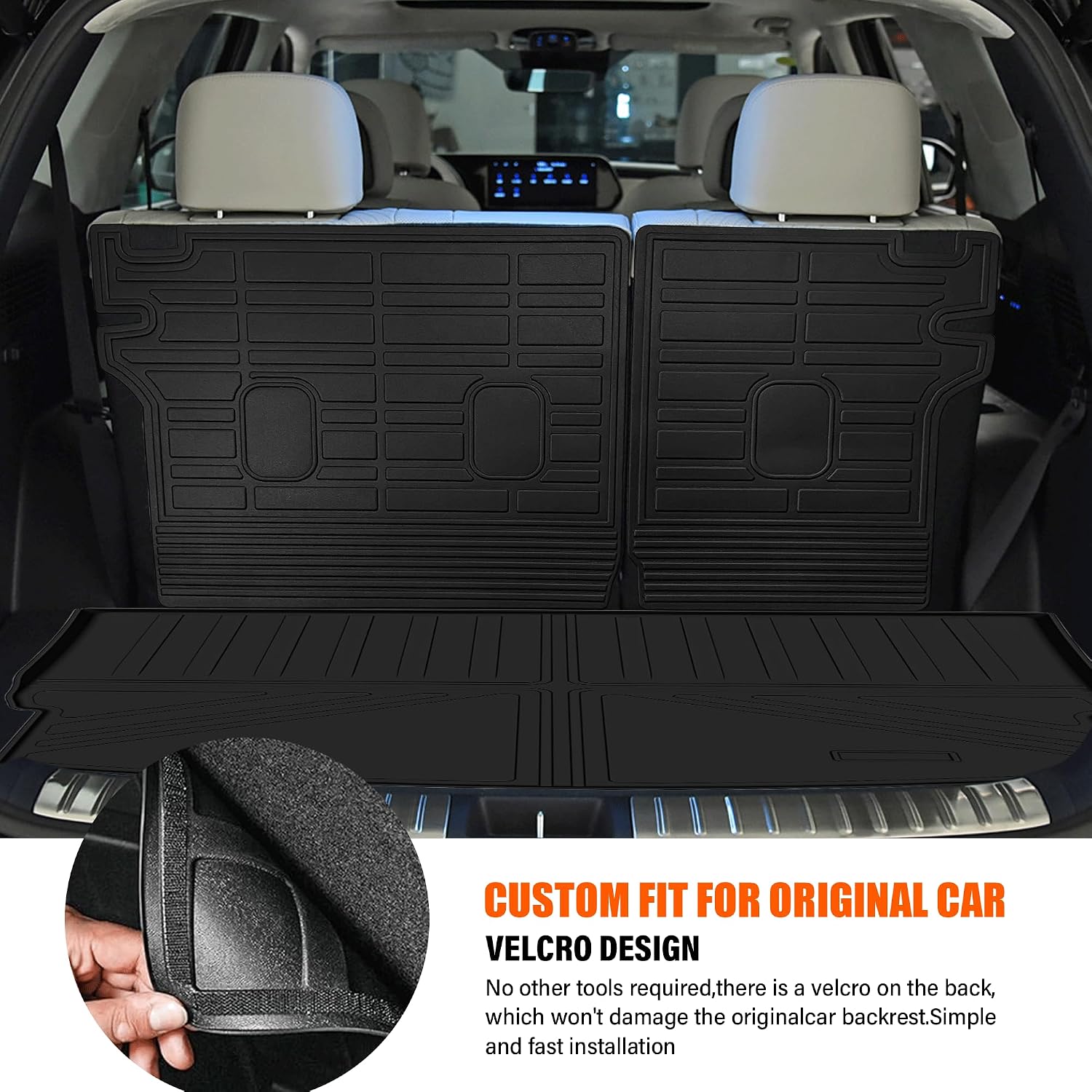 Floor Mats & Cargo Liner for 2021-2025 Nissan Rogue with Backrest Mat S/SV/SL/Platinum (NOT for Sport) All Weather TPE Protection Floor Liners Full Set with Trunk Mat for 2025 Nissan Rogue Accessories