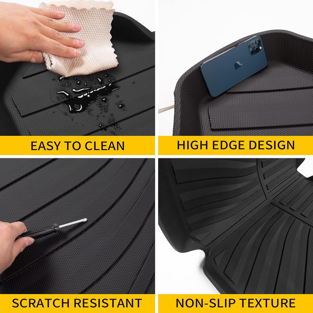 Floor Mats Compatible with 2022-2025 2026 Honda Civic Sedan (Not for Hatchback) Trunk Mat Cargo Mat Cargo Liner All Weather Trunk Liner Civic Accessories (Rear Trunk Mat +Floor Mats)