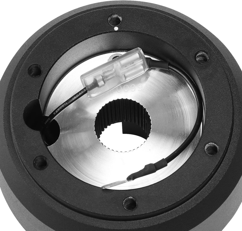 NRG Innovations SRK-187H 6-Bolt Aluminum Steering Wheel Quick Release Hub Adapter Compatible with 88-91 VW Fox, 75-83 Golf/Rabbit, 80-84 Jetta, 75-83 Scirocco