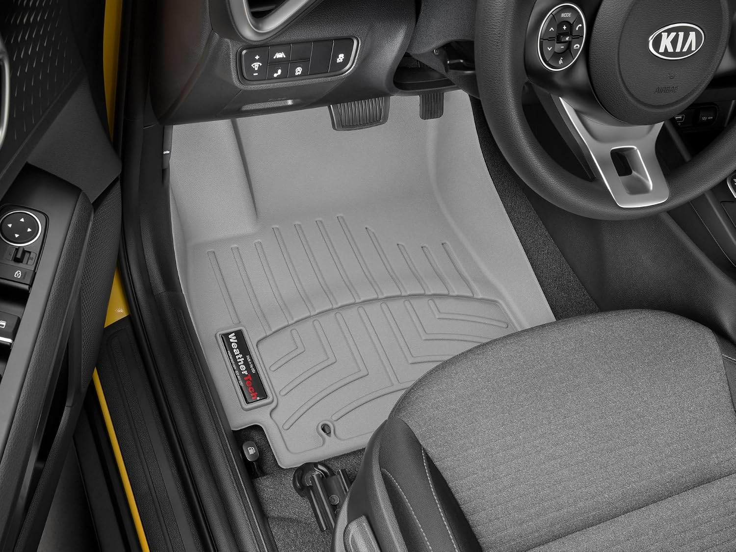 WeatherTech Custom Fit FloorLiners for Kia Soul - 1st Row (4615231), Grey