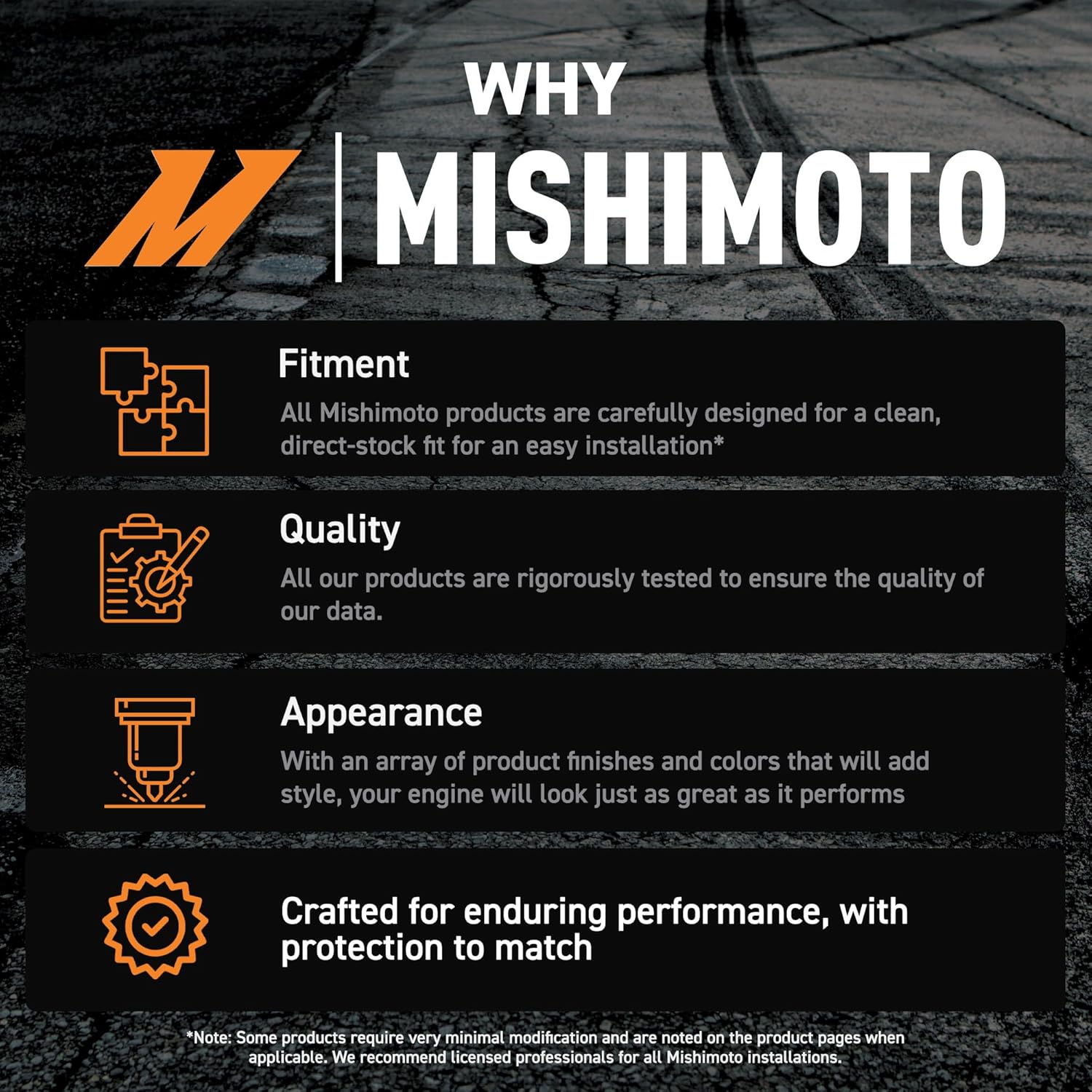 Mishimoto Wheel Spacers 5x120, 64.1mm Center Bore, M14 X 1.5, 1' Thick, Black