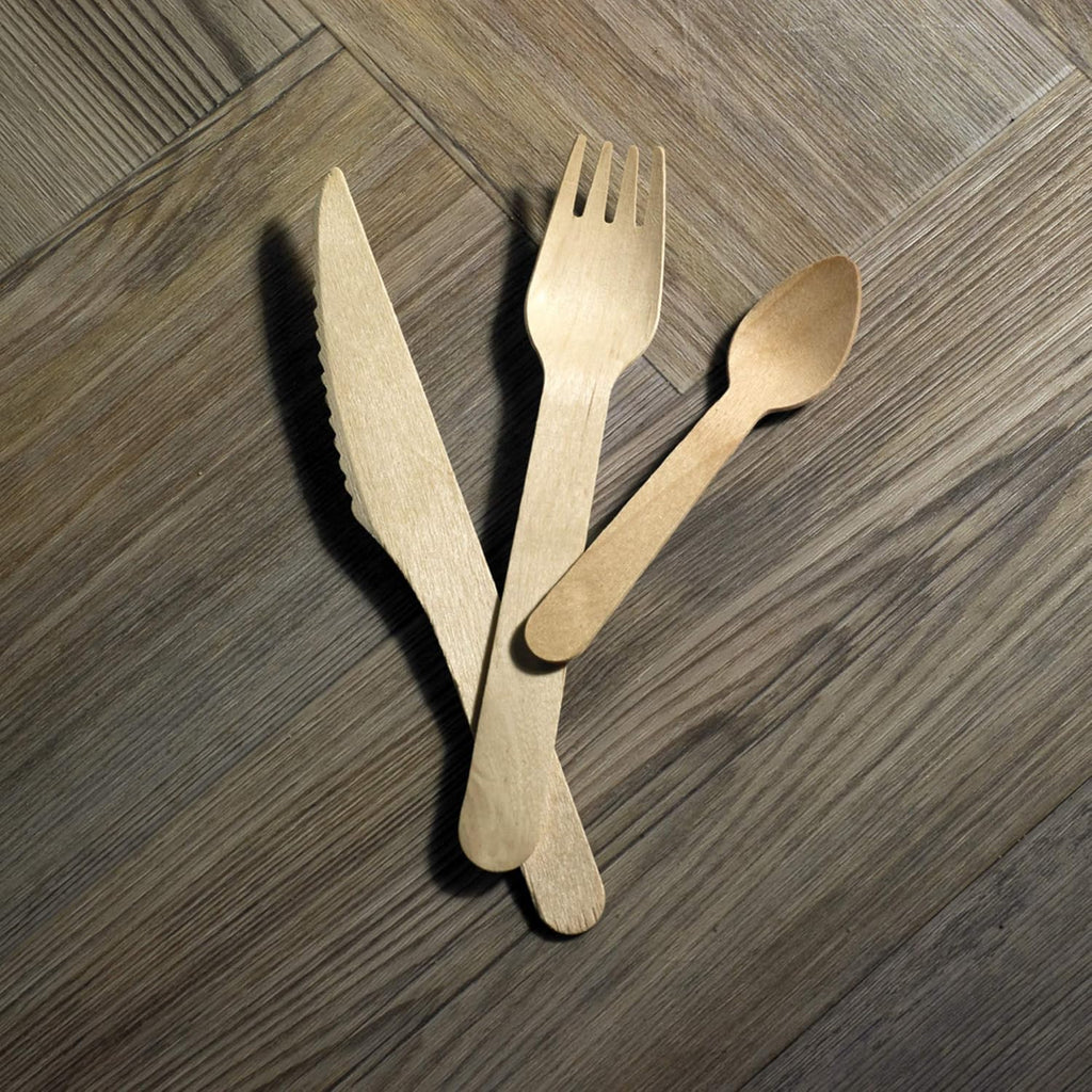 PacknWood 210CVB3-6.2' Wooden Cutlery Spoons - Biodegradable Wood Spoons - 100% Natural and Compostable Cutlery Spoon - Wooden Disposable Cutlery Spoon - (2000 per case)