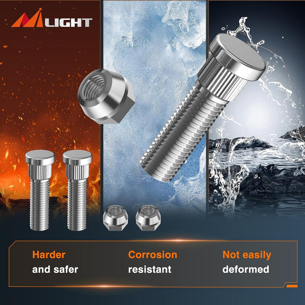 Nilight 6x5.5 Wheel Spacers for Ram 1500 2019 2020 2021 2022 2023 2024,1.5 inch Wheel Spacers with 77.8mm Hub Bore M14x1.5 Studs-4 PCS
