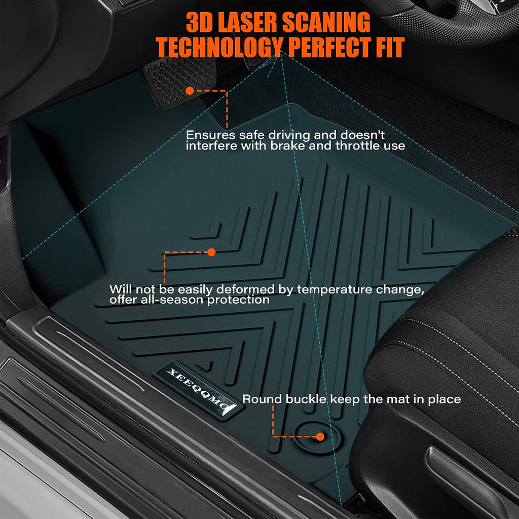 Floor Mats & Cargo Liner for 2021-2025 Nissan Rogue with Backrest Mat S/SV/SL/Platinum (NOT for Sport) All Weather TPE Protection Floor Liners Full Set with Trunk Mat for 2025 Nissan Rogue Accessories