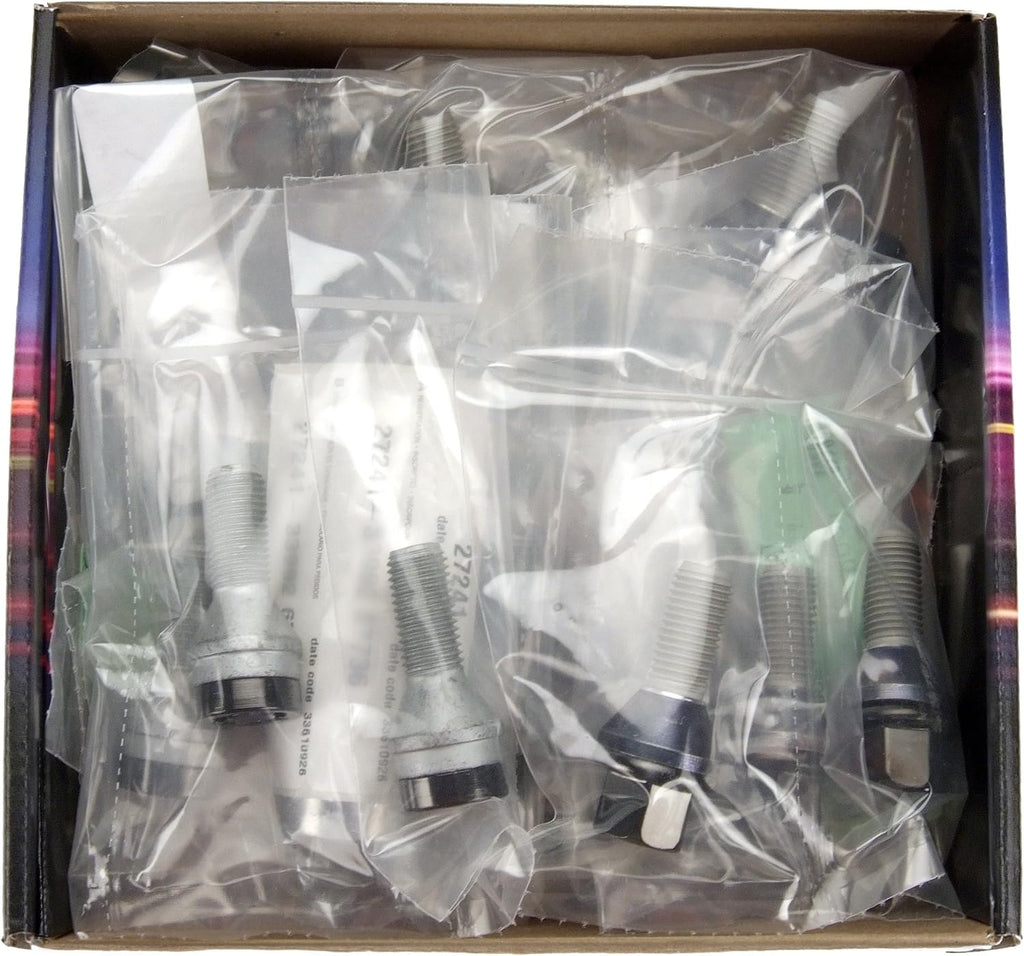 McGard 67179BK Black M12 x 1.5 Thread Size Cone Seat Lug Bolt Wheel Installation Kit for 5 Lug Vehicles,16 Lug Bolts / 4 Locks / 1 Key / 1 Storage Pouch
