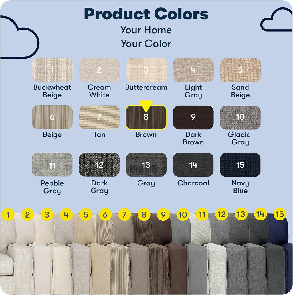 Serta Palisades 61' Track Arm Sofa, Easy Care Polyester, Soft Pillow Back, Pocket Coil Seat Cushions, Removable Covers, Loveseat or Couch for Small Spaces, Living Rooms or Bedrooms, Brown
