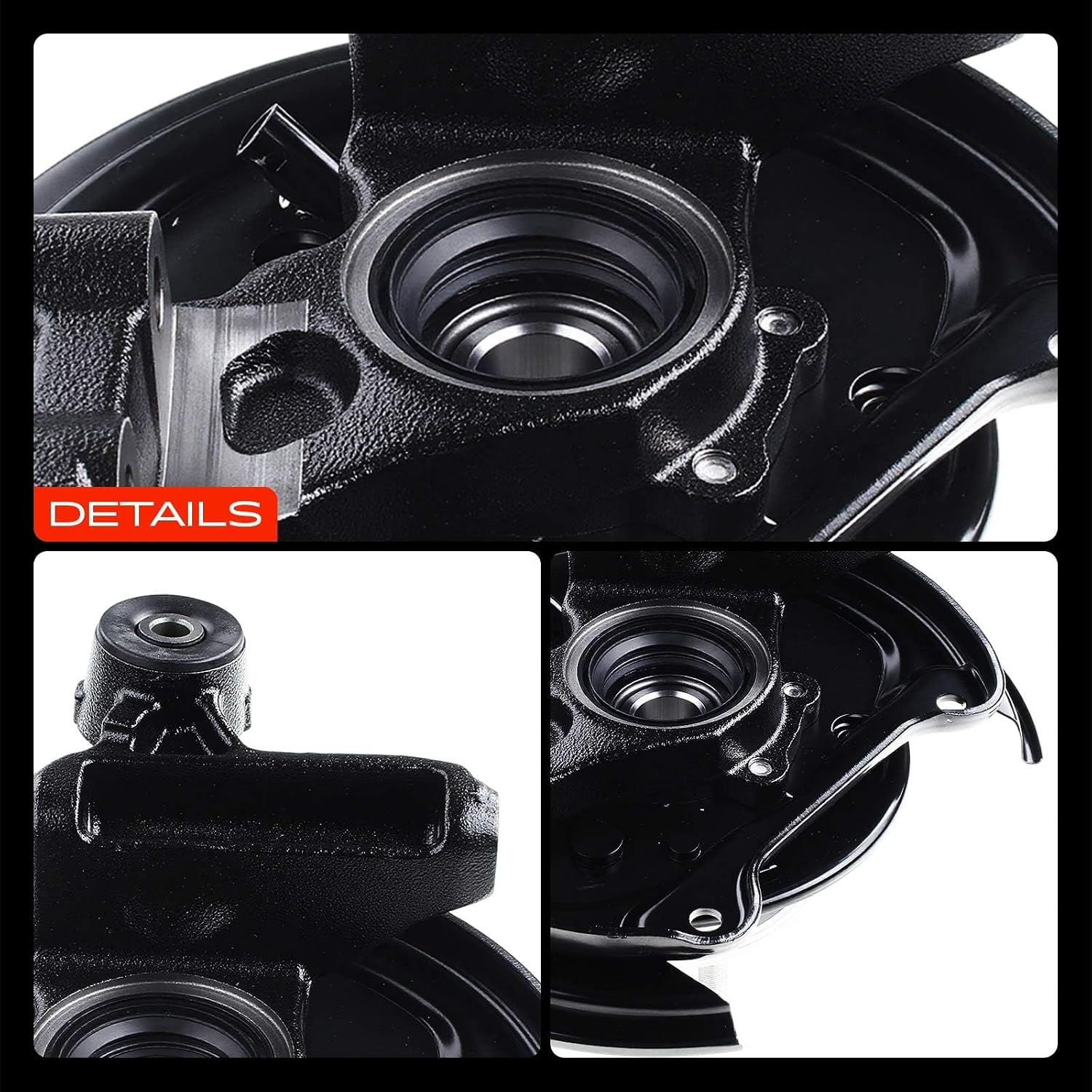 A-Premium Rear Left Steering Knuckle & Wheel Bearing Hub Assembly Compatible with Subaru Forester 2003-2008, Driver Side, Rear Disc Brakes Only