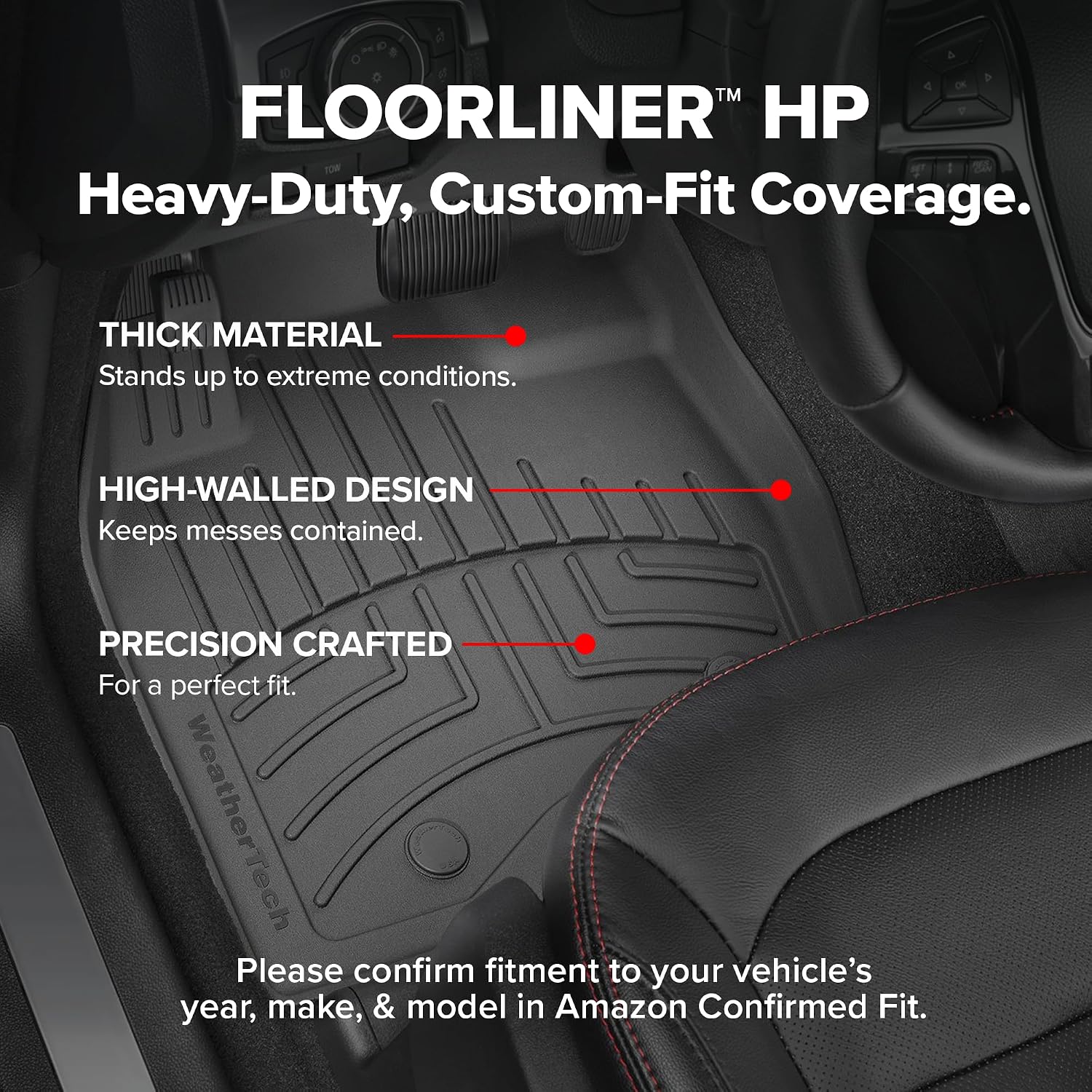 WeatherTech FloorLiner HP Custom Fit Floor Mats for Kia Carnival Full Set (451672-1-2IM), Tan