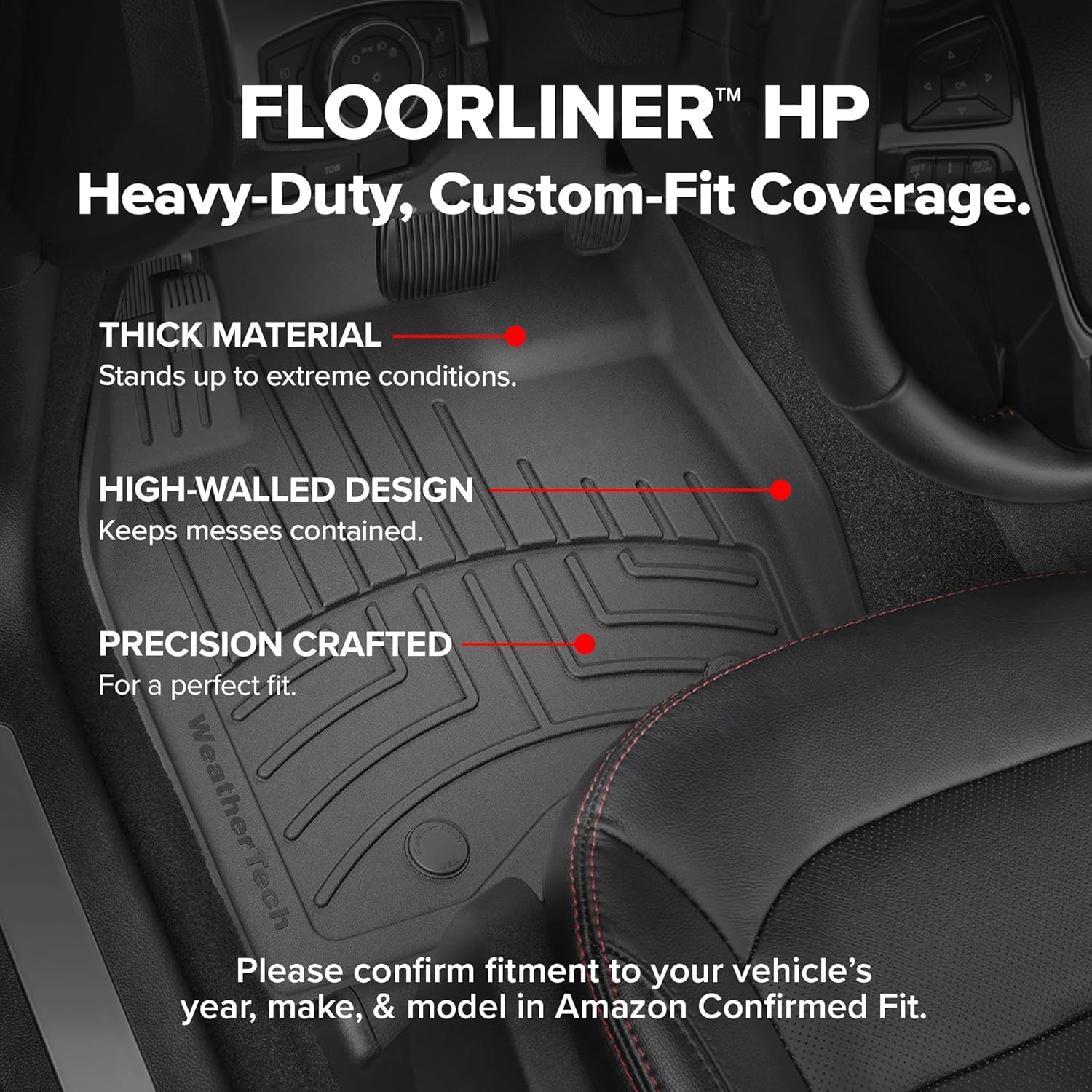 WeatherTech FloorLiner HP Custom Fit Floor Mats for Chrysler 300, Charger 1st & 2nd Row (454251-453792IM), Tan