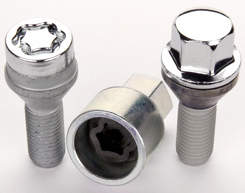 McGard 67226 Chrome M14 x 1.25 Thread Size Cone Seat Lug Bolt Wheel Installation Kit for 5 Lug Vehicles
