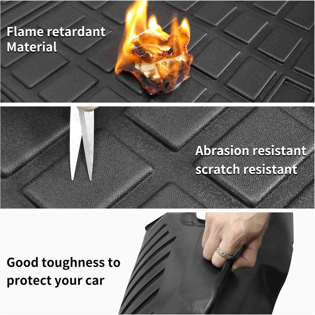for 2018-2024 Chevy Equinox/GMC Terrain Floor Mats Cargo Liner TPE All Weather Rubber Protection Mats for Chevrolet Equinox Accessories (for 2018-2024 Chevy Equinox Full Set)