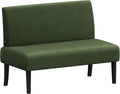 Yaheetech Small Mini Sofa Couch Armless Loveseat Futon for Bedroom, Corduroy Fabric & Easy Assembly, for Small Spaces Living Room,Dorm,Office,Apartment, Green