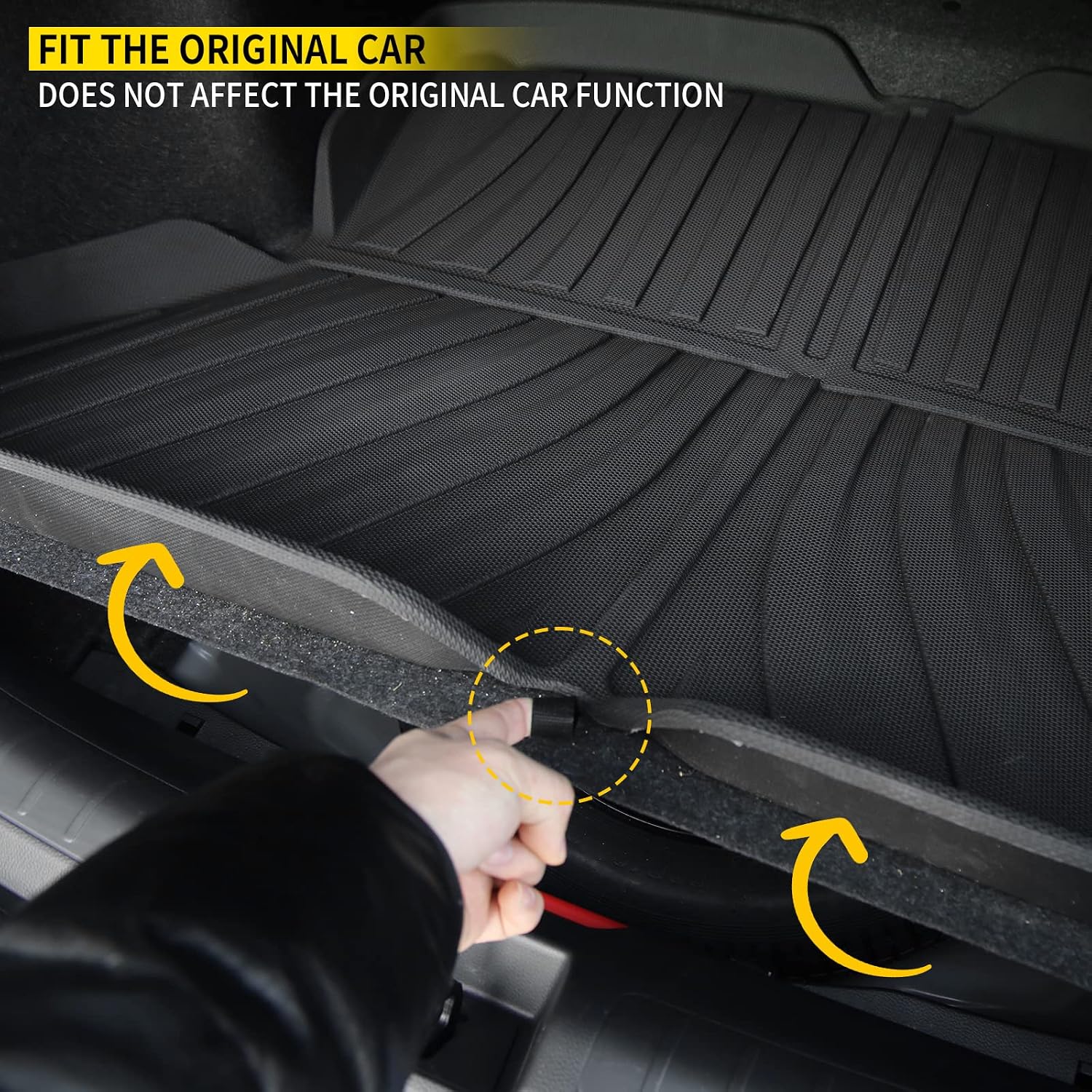 Floor Mats Compatible with 2022-2025 2026 Honda Civic Sedan (Not for Hatchback) Trunk Mat Cargo Mat Cargo Liner All Weather Trunk Liner Civic Accessories (Rear Trunk Mat +Floor Mats)