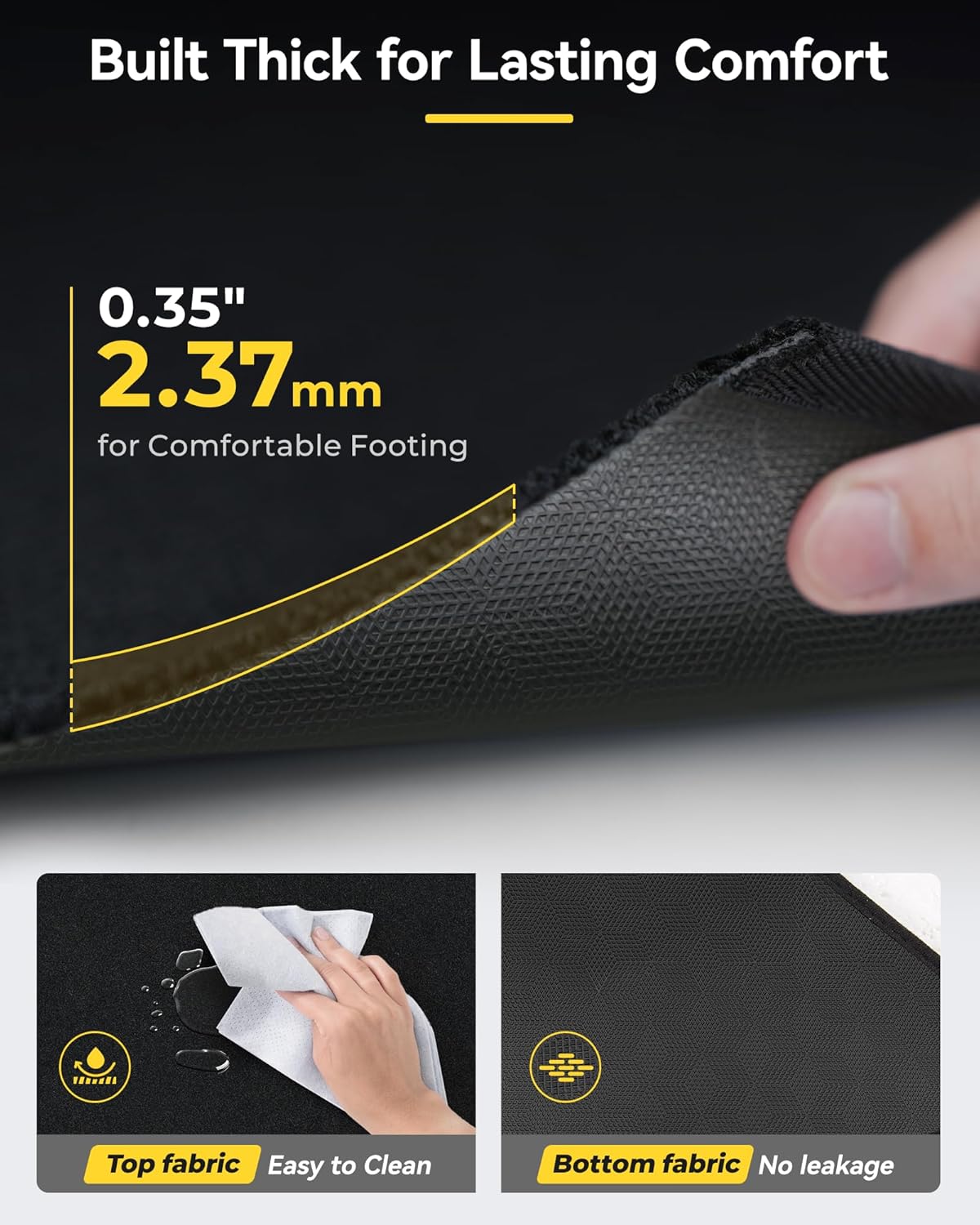 3W Floor Mats(with Carpets) & Cargo Liner Fit for Mercedes Benz GLE 2020-2026 5 Seats SUV, TPE All Weather Custom Fit Floor Liners Carpet and Trunk Mat for Benz GLE Waterproof(Not Fit for Coupe/W167)