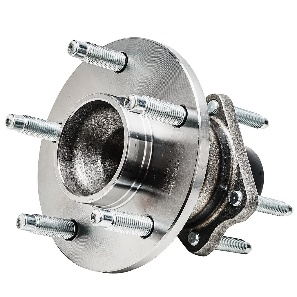 Detroit Axle - Pair Rear Wheel Hub and Bearing Assembly for Chevy Cobalt 2005-2010, HHR 2006-2011, Pontiac G5 2007-2010, Pursuit 2005-2006, Saturn Ion 2004-2007 5 Lugs w/ABS