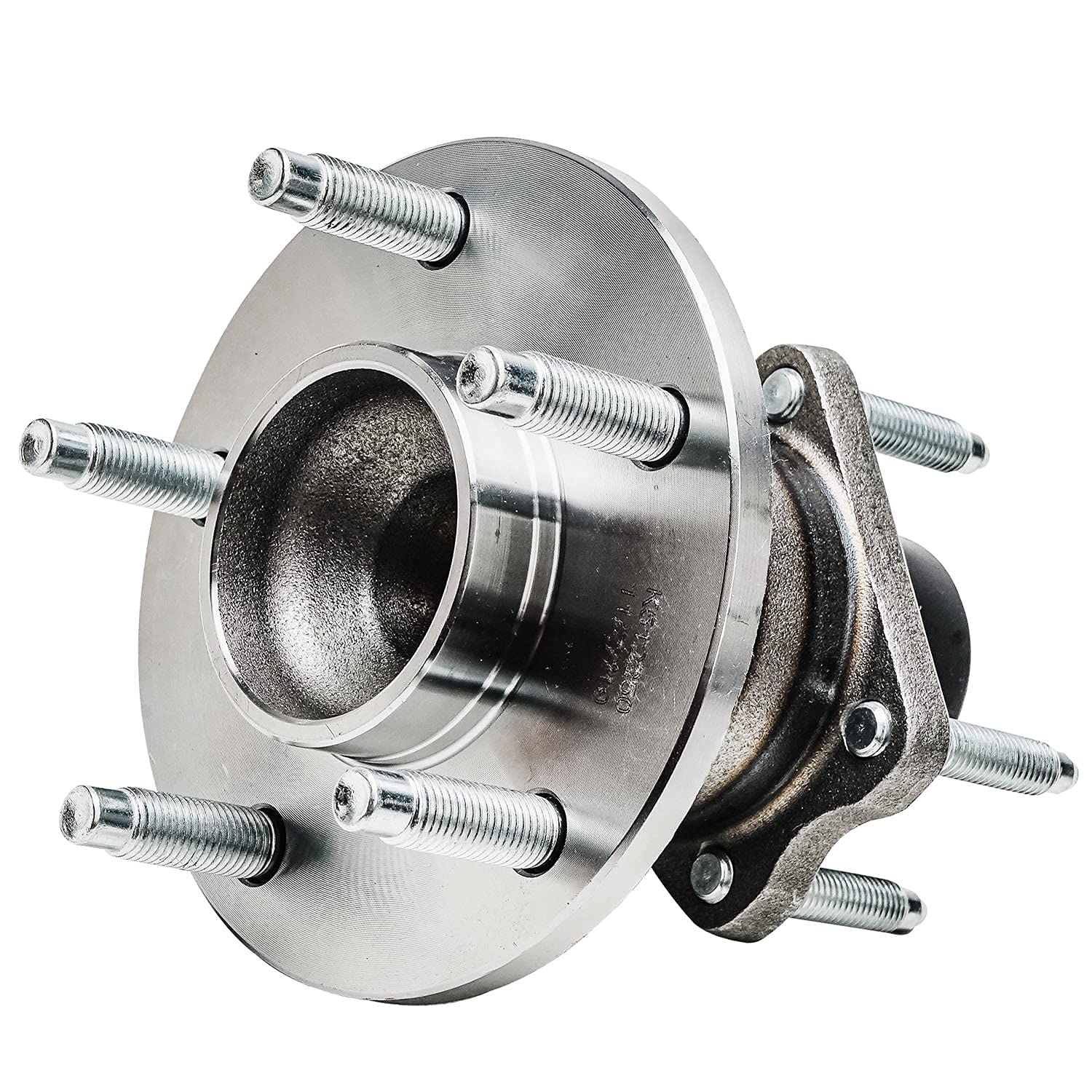 Detroit Axle - Pair Rear Wheel Hub and Bearing Assembly for Chevy Cobalt 2005-2010, HHR 2006-2011, Pontiac G5 2007-2010, Pursuit 2005-2006, Saturn Ion 2004-2007 5 Lugs w/ABS