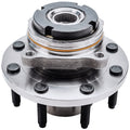 Detroit Axle - 4WD Front Wheel Bearing Hub for 1999-2001 Ford F-250 F-350 Super Duty [SRW, 2-Wheel ABS], 1999 2000 2001 Replacement Wheel Bearing Hub Assembly Set