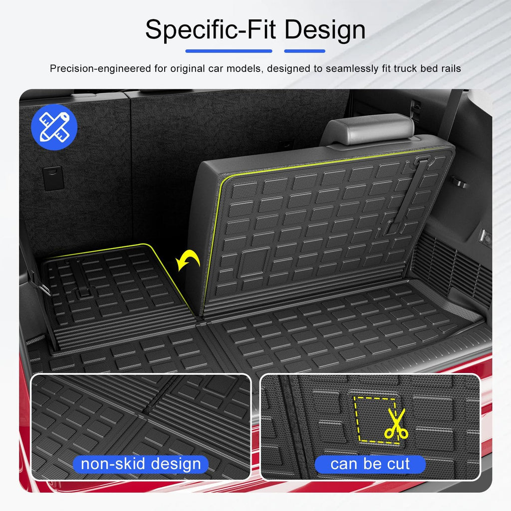Xipoo Cargo Mat Floor Mat Compatible with 2014-2019 Toyota Highlander Backrest Cargo Liner Trunk Liner Replacement for 2014-2019 Highlander Accessories