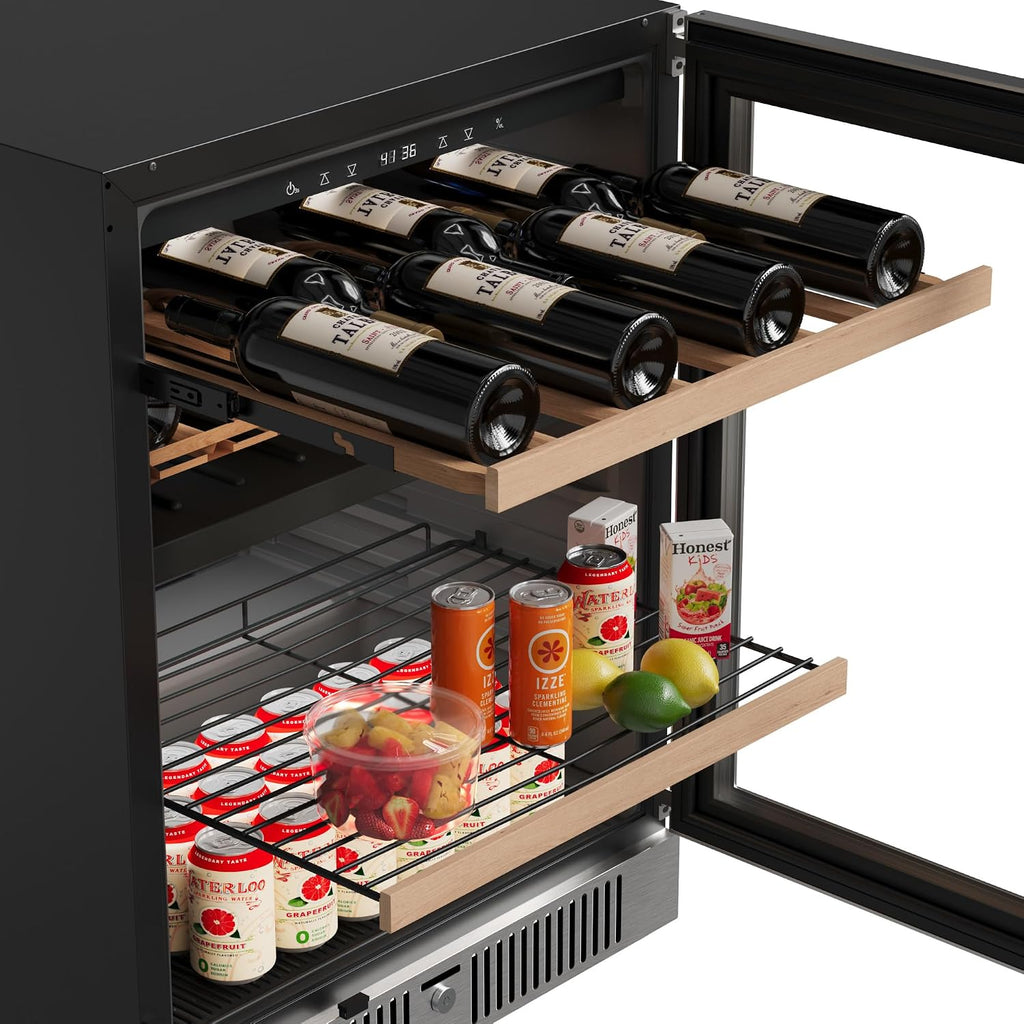 EdgeStar CWB8421DZ 24 Inch Wide 14 Bottle Capacity and 79 Can Capacity Wine and Beverage Cooler