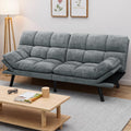 YITAHOME Convertible Futon Sofa Bed, 70' Folding Futon Set for Living Room Home Office Aprtment, Modern Futon Couch with Adjustable Backrest & Armrests, Recliner Lounge, Loveseat Sofa