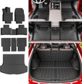 powoq Floor Mats Compatible with 2023-2026 Lexus RX350 RX350H RX500H Cargo Mat Floor Liner Cargo Liner TPE Replacement for 2023 2024 2025 2026 Lexus Accessories (Trunk Mat+Backrest Mats+Floor mats)
