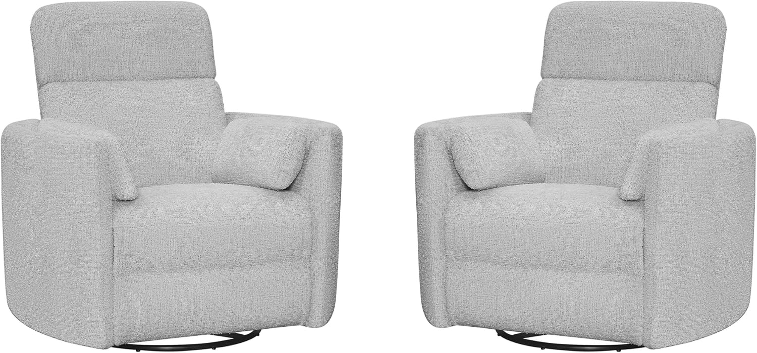 Parker Living Radius - Angora Linen Manual Swivel Recliner Two Pack