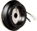 NRG Innovations Racing Style Steering Wheel Short Hub, Lockable Aluminum Steering Shaft, 6x70mm Bolt Pattern Quick Release Adapter Unit, Compatible With 94-02 Honda Accord, Black, NRG-SRK-130H