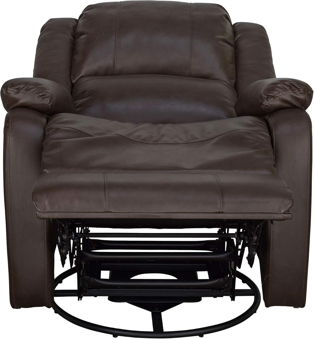 RecPro Charles Collection | 30' Swivel Glider RV Recliner | RV Living Room (Slideout) Chair | RV Furniture | Glider Chair (Chestnut, 1-Pack)