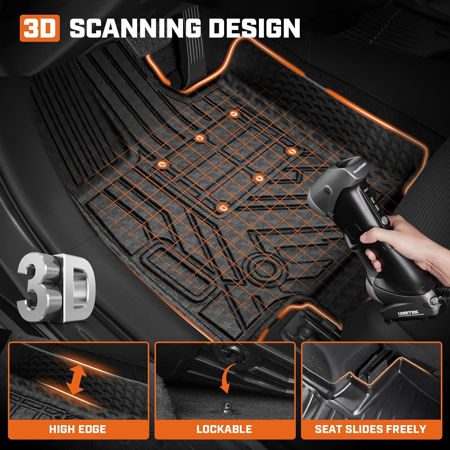 Mixsuper Floor Mat & Cargo Liner for Toyota RAV4 Hybrid 2026 (Not for Limited with Subwoofer),All Weather TPE Rubber Floor Liners Protection for RAV4 Accessories,Full Set Anti-Slip Car Mats,Black